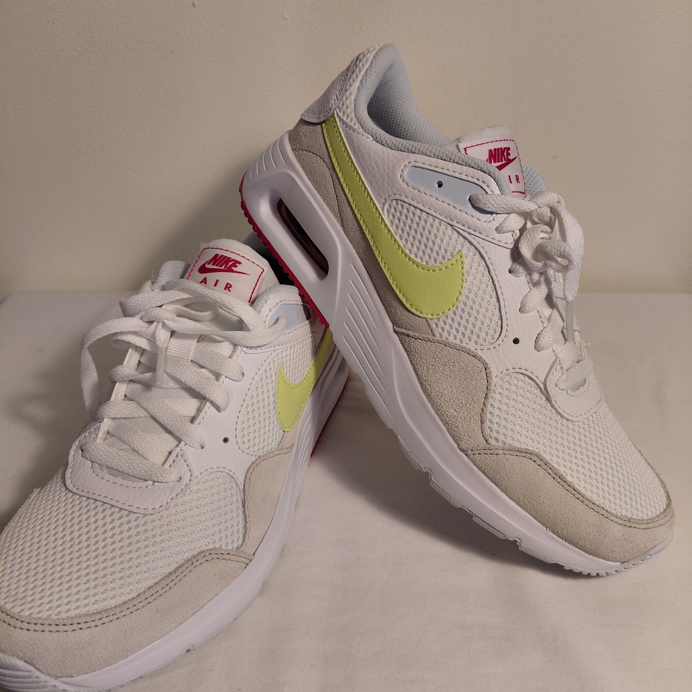 Nike White and Yellow Sneakers